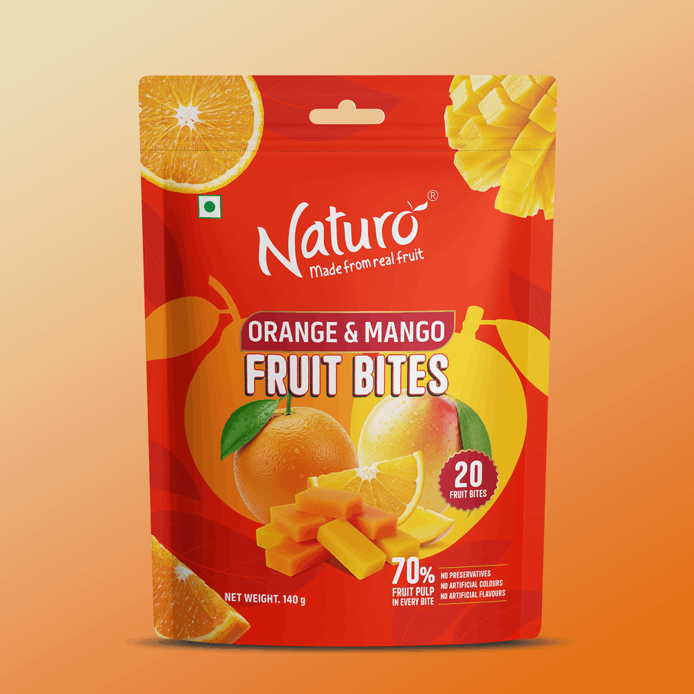 Naturo Mango & Orange Fruit Bites (Pack of 2)