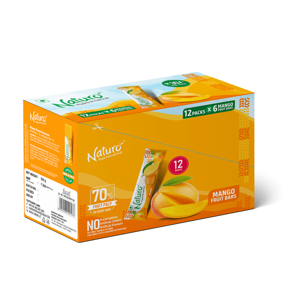 Naturo Mango Pouch Dispenser 540g (12 Pouches x 6 bars)