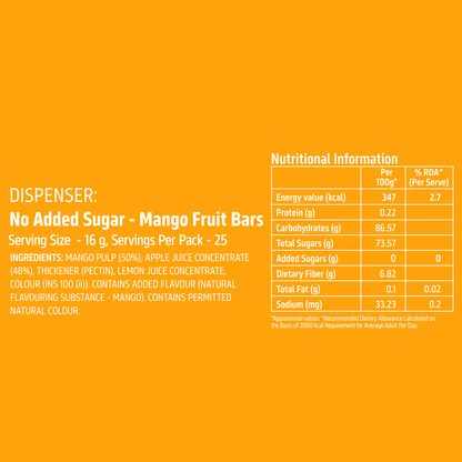 Naturo NAS Dispenser Mango 400g