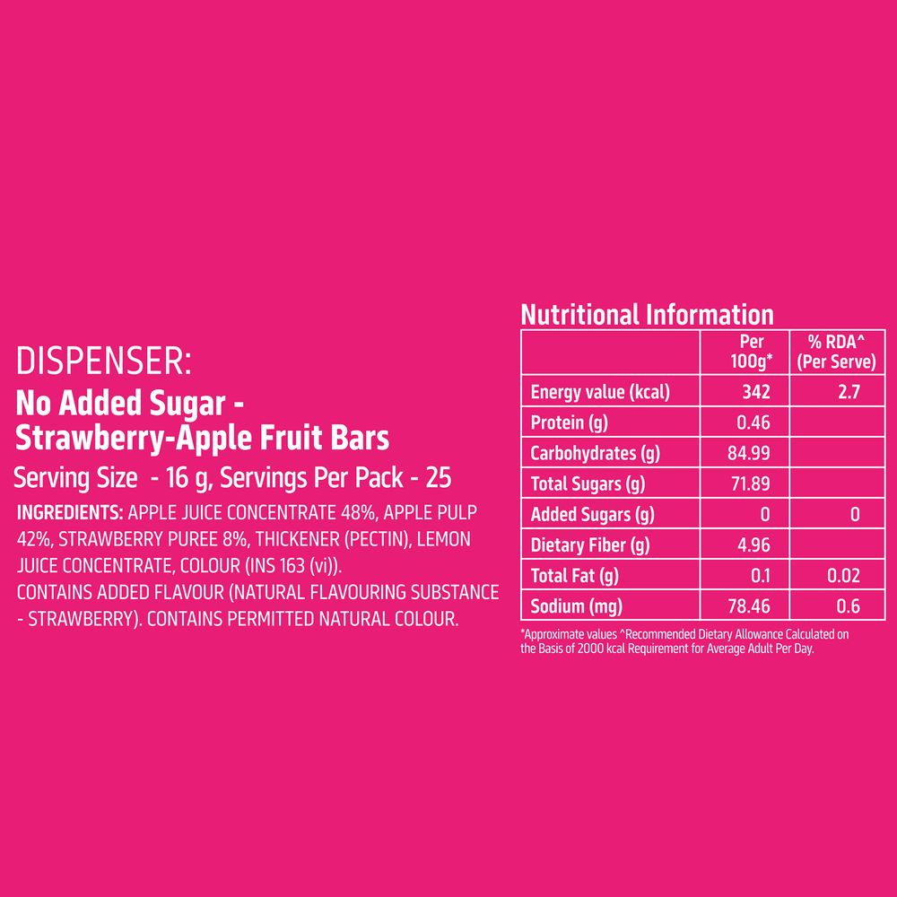 Naturo NAS Dispenser Strawberry Apple 400g