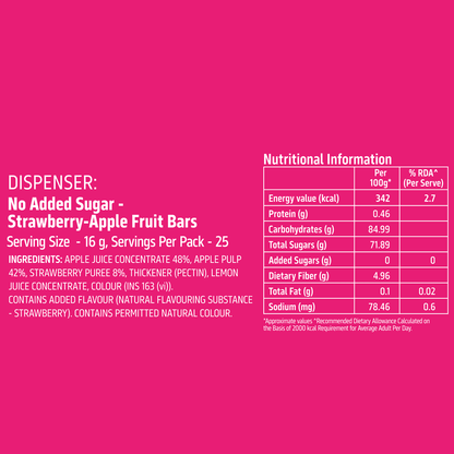 Naturo NAS Dispenser Strawberry Apple 400g