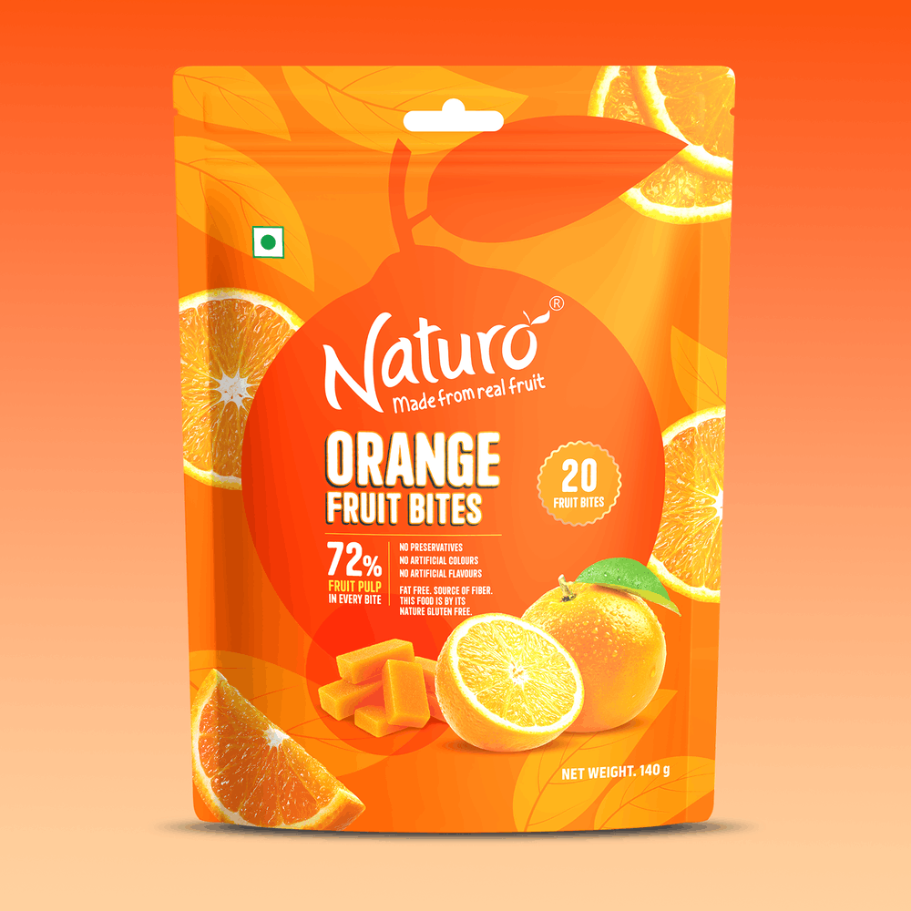 Naturo Orange Fruit Bites (Pack of 2)