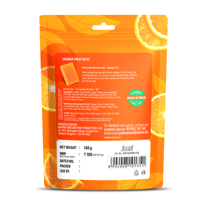 Naturo Orange Fruit Bites (Pack of 2)