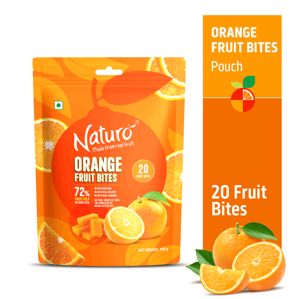 Naturo Orange Fruit Bites (Pack of 2)