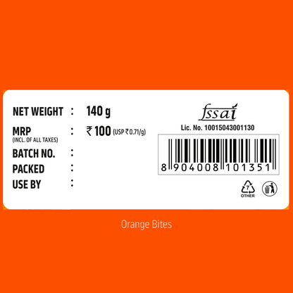 Naturo Orange Fruit Bites (Pack of 2)