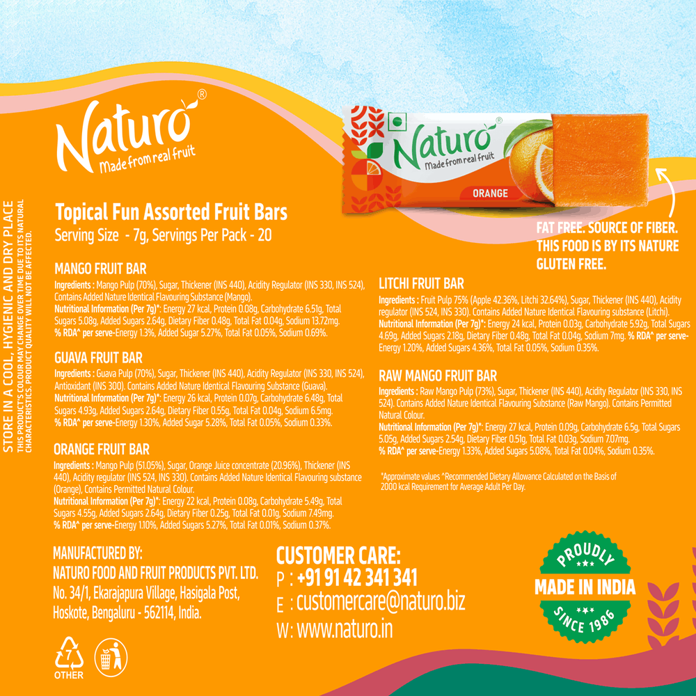 Naturo Tropical Fun Multipacks 150g (Pack of 2)