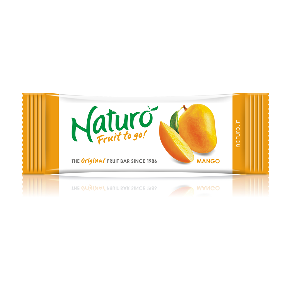 Naturo Fruit Bars - Mango Fruit Bar Pouch 7g x 6 Nos - Pack of 12